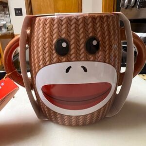 Galerie Sock Monkey Cocoa Mix Set Mug Hot Cocoa Candy Canes